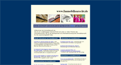 Desktop Screenshot of immobilienrecht.de